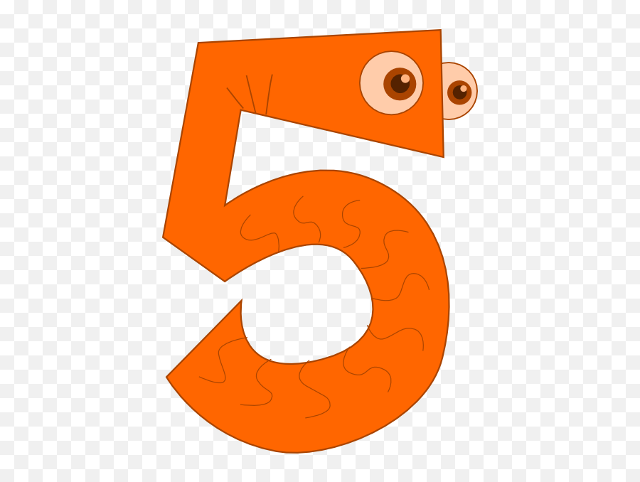 5 Five Clip Art At Clker - Number Five Clipart Cute Emoji,5 Clipart