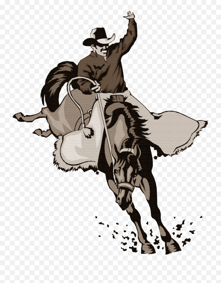 Bucking Bronco Equestrian Rodeo Clip - Wickenburg High School Emoji,Rodeo Clipart