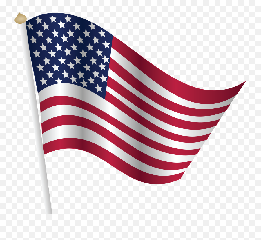 States - Transparent Transparent Background American Flag Clipart Emoji,4th Of July Clipart Free