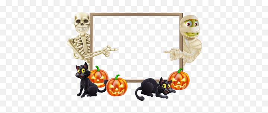 Halloween Clip Art Frames Hd Png - Halloween Frame Png Transparent Emoji,Pumpkin Border Clipart