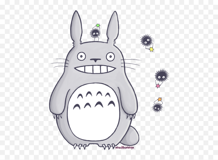 Totoro Ghibli Skin Art Tattoo Ideas - Susuwatari Hd Png Soot Sprite Transparent Background Emoji,Ideas Png