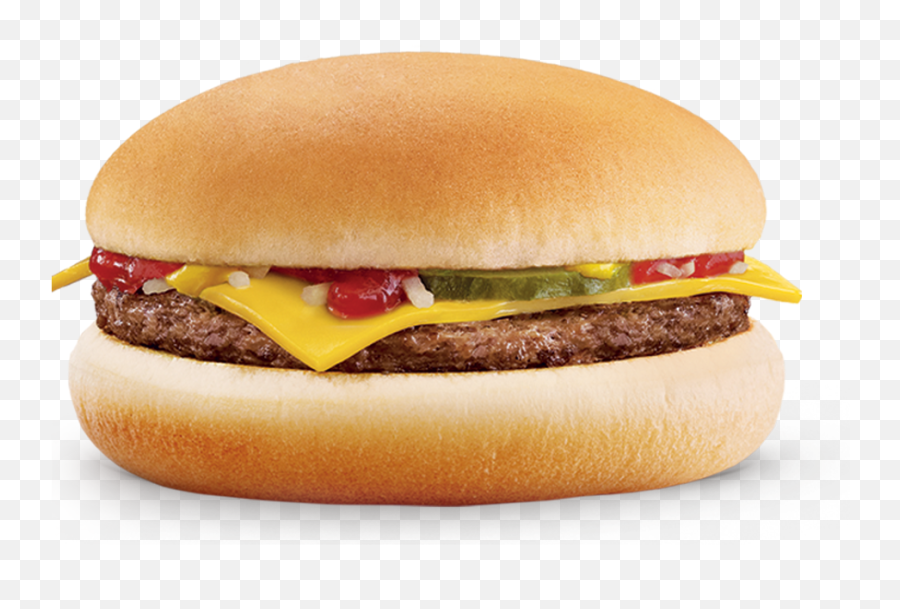Mcdonalds Cheese Burger Png Image With Emoji,Cheeseburger Transparent