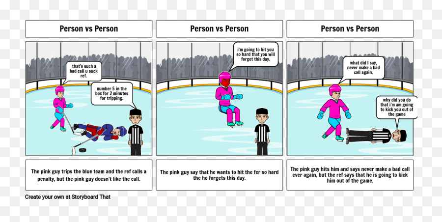 Person Vs Person Storyboard By 95175b64 Emoji,Pink Guy Png