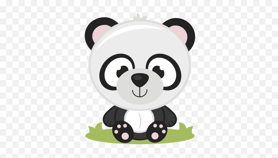 Panda Clipart Svg Graphic Freeuse Download - Baby Panda Emoji,Cute Panda Png