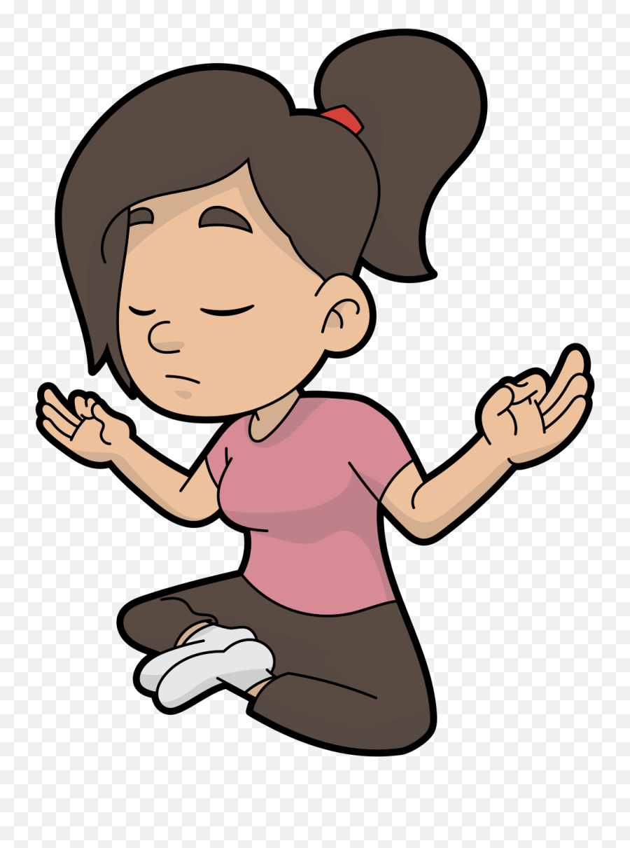 Filea Cartoon Woman Doing Some Meditationsvg - Wikimedia Emoji,Meditate Clipart