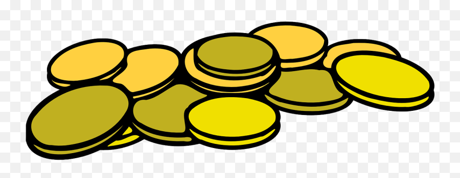 Coins Two Money Free Vector Graphic On - Coins Clipart Emoji,Coins Clipart