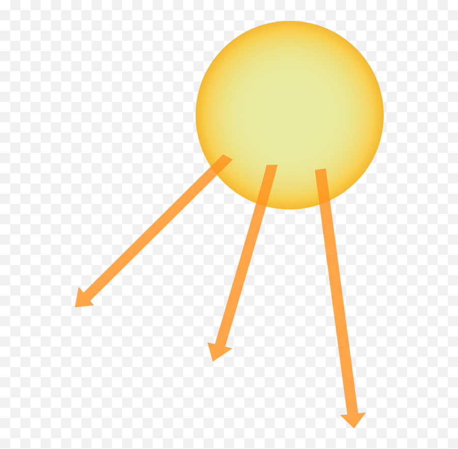 Yellow Rays - Illustration Of The Sun With Three Rays Png Dot Emoji,Sun Rays Png