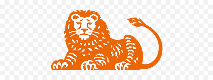Ing Lion Logos - Logo With Orange Lion Emoji,Lion Logos