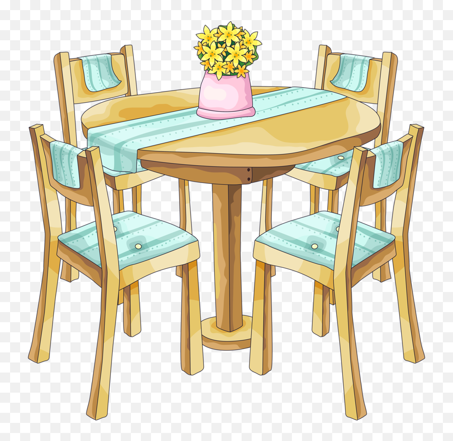 Home Clipart Office Wall Decor - Transparent Background Dining Table Clipart Emoji,Table Clipart