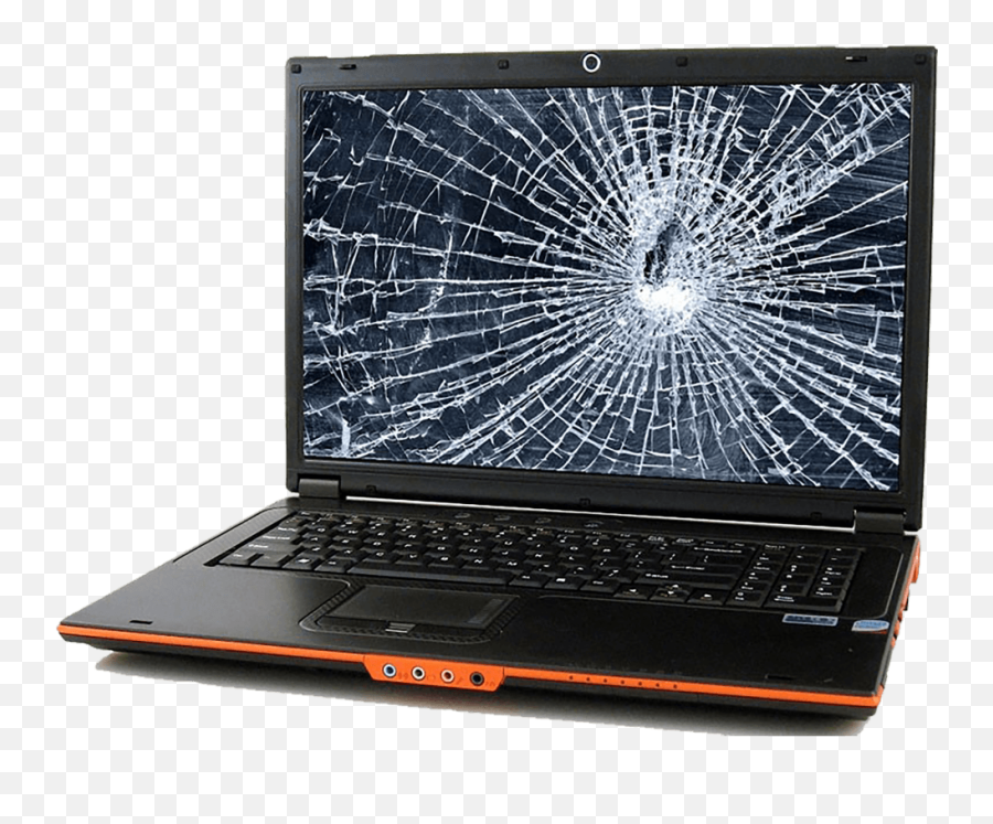 Laptop Screen Replacement - Broken Laptop Screen Emoji,Cracked Screen Transparent