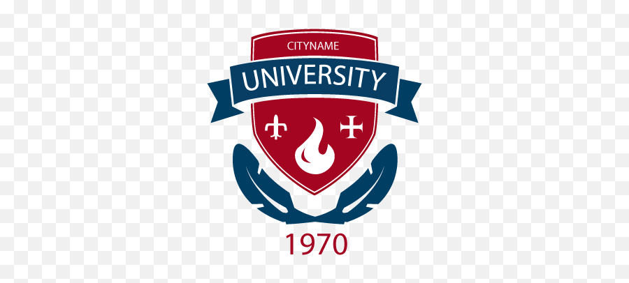 University Emblem Badge Logo Template - Template Logo Design University Emoji,Logo Templates