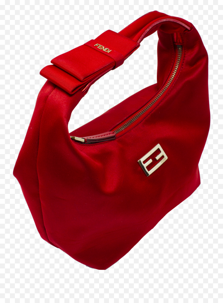 Fendi Red Satin Baguette Emoji,Fendi Logo Bags