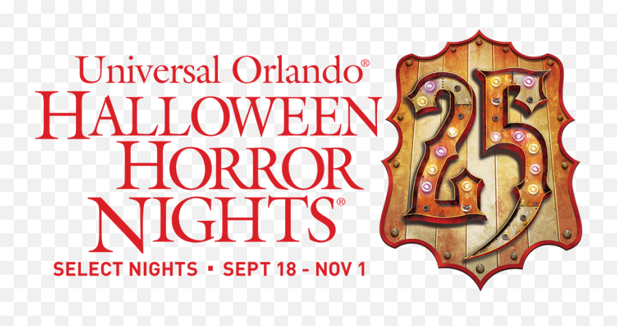 Halloween Horror Nights 25 Logo - On The Go In Mco Logo Halloween Horror Nights 25 Emoji,Universal Studios Logo