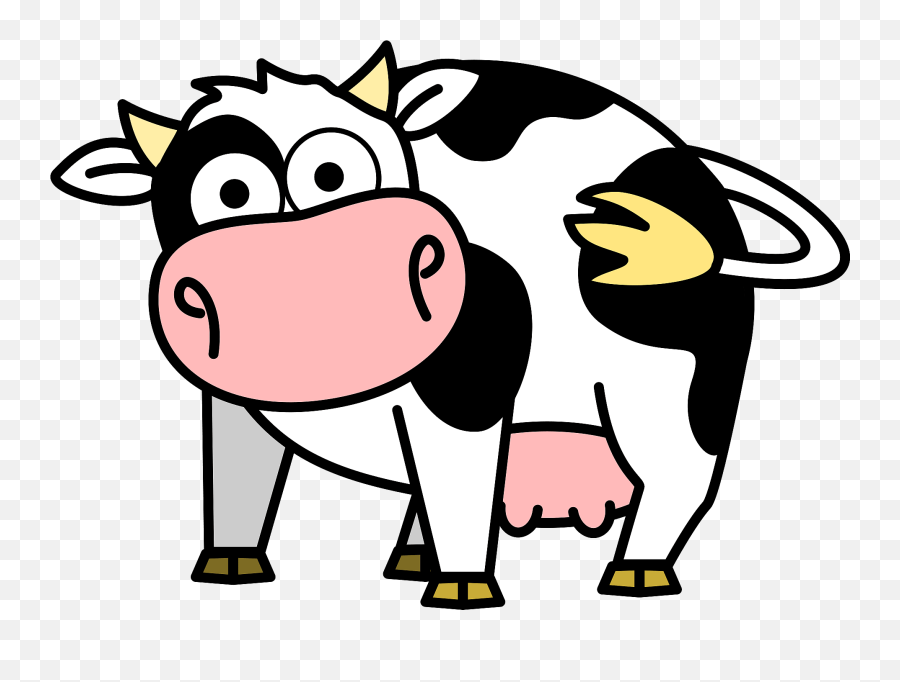 Cartoon Cow Clipart Free Download Transparent Png Creazilla - Animal Figure Emoji,Cow Clipart