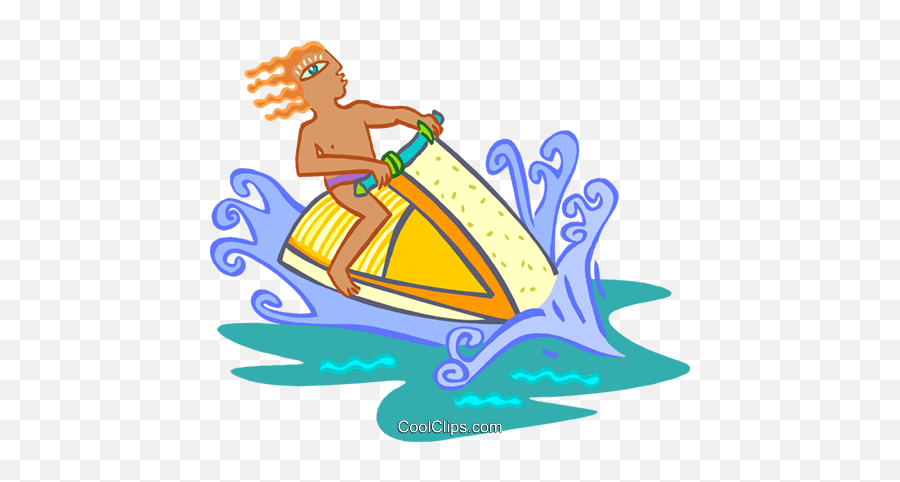 Person Riding Jet Ski Royalty Free Vector Clip Art - Personal Watercraft Emoji,Jet Clipart