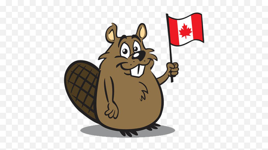 Download Canada North Beavers Flag - Clipart Canadian Beaver Emoji,Beaver Clipart