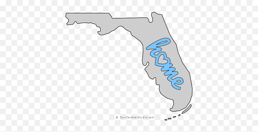 Florida - Outline Florida Maps Emoji,Florida Outline Png