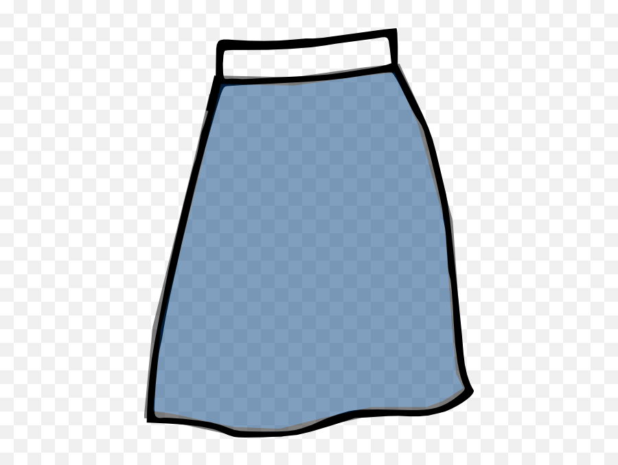 Blue Skirt Clip Art At Clker - Skirt Cartoon No Background Emoji,Skirt Clipart