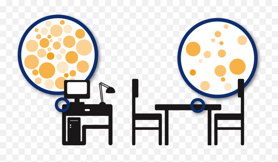 The Average Desk Has 100 Times More Bacteria Than A Clipart - Dot Emoji,Germs Clipart