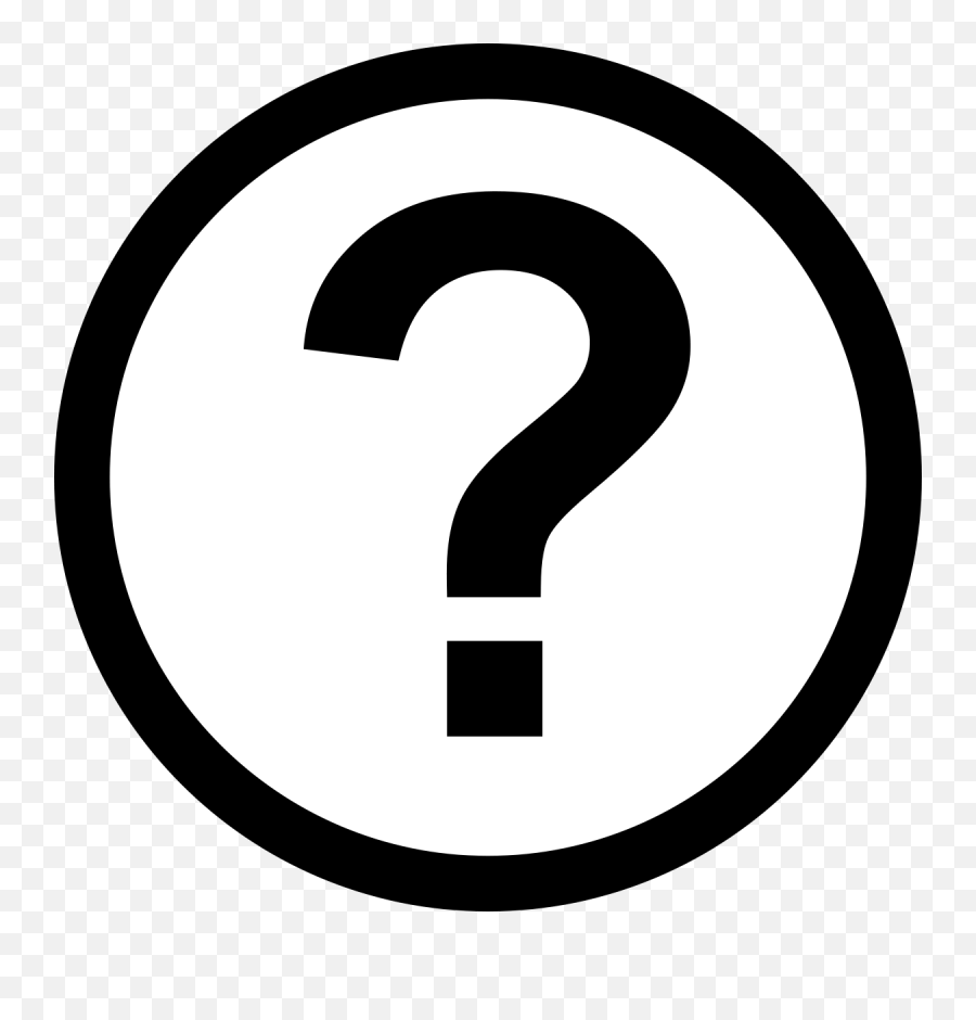 Free White Question Mark Png Download - Signos De Interrogacion Icono Emoji,Question Mark Logo