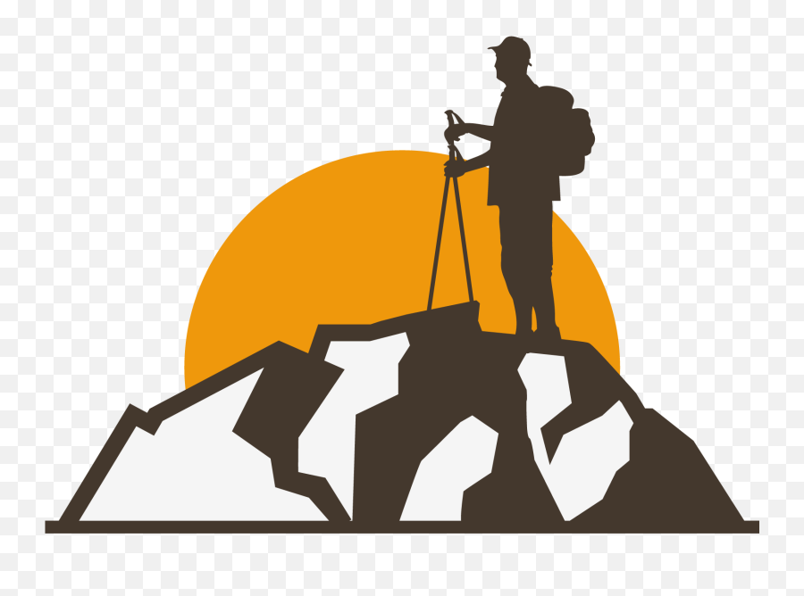 Logo Vector Graphics Graphic Design - Mountain Climbing Png Mountain Climbing Vector Png Emoji,Mountains Logo
