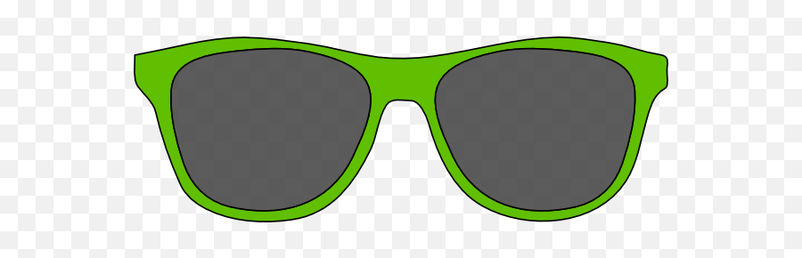 Download Green Sunglasses Clipart - Full Rim Emoji,Green Clipart