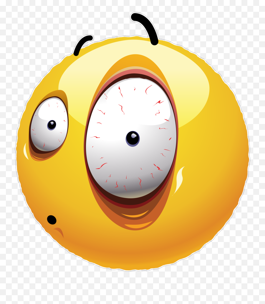 Big Eye Emoji Decal - Big Eye Emoji,Eye Emoji Png