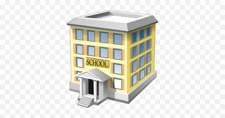 School Building Transparent Png - Transparent School Building Png Emoji,School Building Clipart