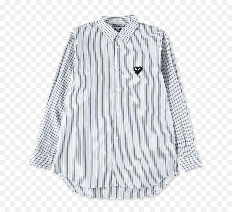 Comme Des Garçons Play Men - Long Sleeve Emoji,Shirt With Heart Logo