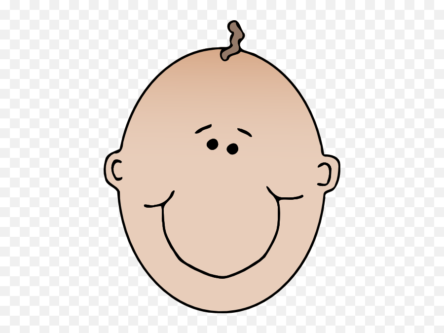 Smiling Boyface Colour Clip Art - Baby Face Clipart Emoji,Smiling Clipart