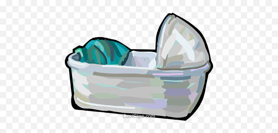 Baby Crib Royalty Free Vector Clip Art Illustration - Infant Bed Emoji,Crib Clipart