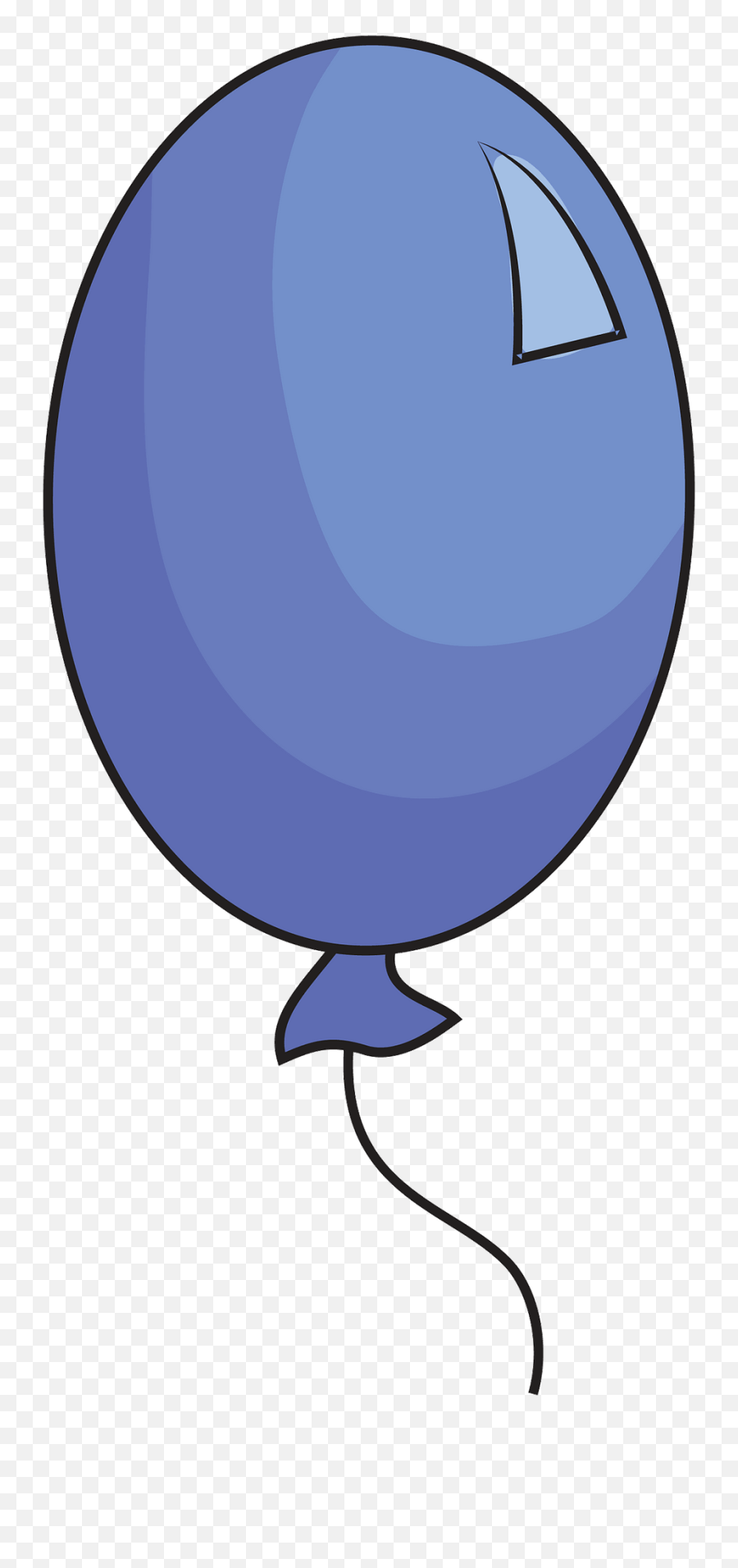 Blue Balloon Clipart Free Download Transparent Png Creazilla - Dot Emoji,Balloon Border Clipart