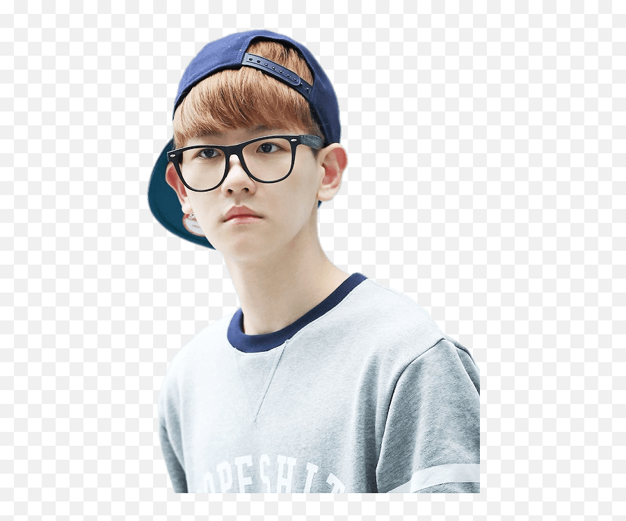Exo Baekhyun Wearing Glasses Pnglib U2013 Free Png Library Emoji,Cool Glasses Png