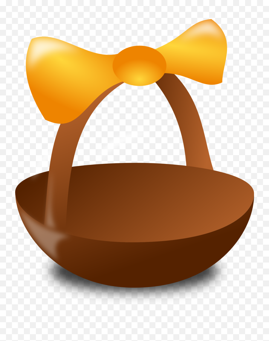 Gift Basket Clipart Free Image - Empty Basket For Easter Egg Emoji,Basket Clipart