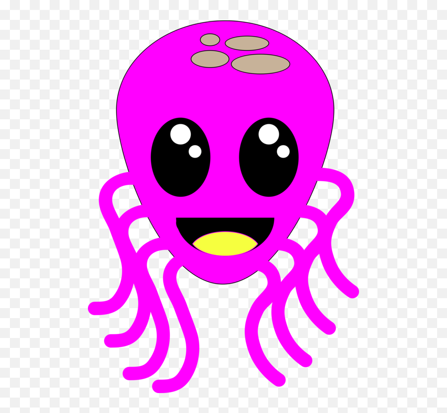 Pinkemoticonhead Png Clipart - Royalty Free Svg Png Emoji,Octopus Tentacles Clipart