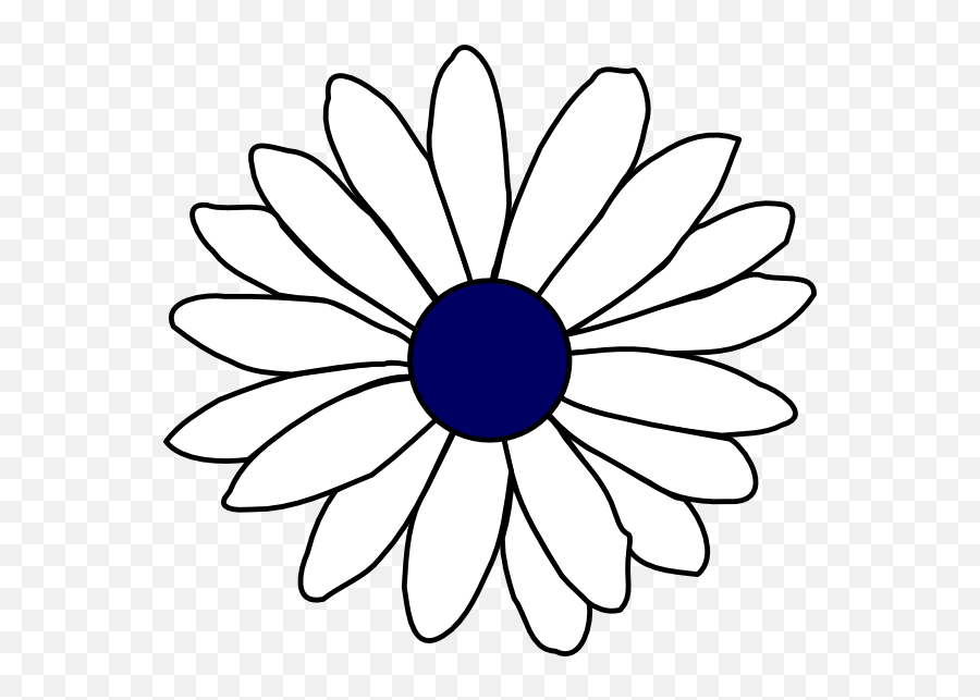 Daisy Line Drawing At Getdrawings - Single Flower Coloring Emoji,Single Flower Png