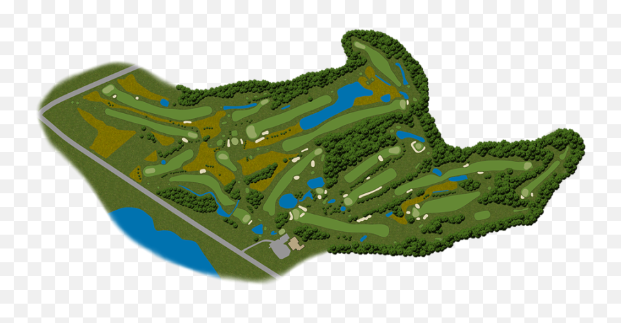 Download Course Map - Golf Course Layout Png Full Size Png Emoji,Golf Clubs Png
