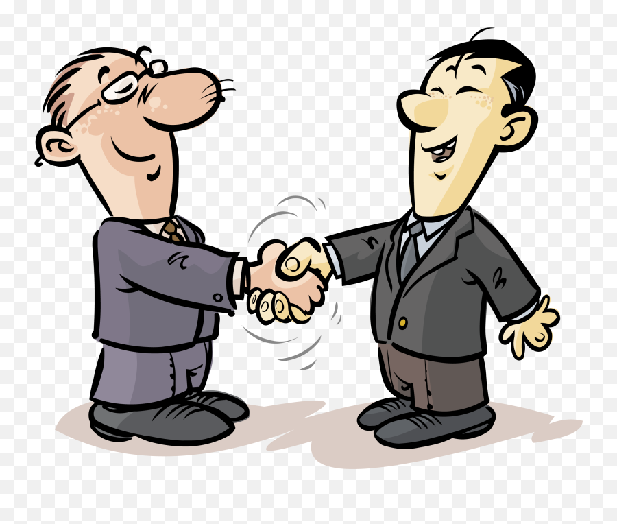 Handshake Cartoon Contract Clip Art - Professional Emoji,Handshake Clipart Png