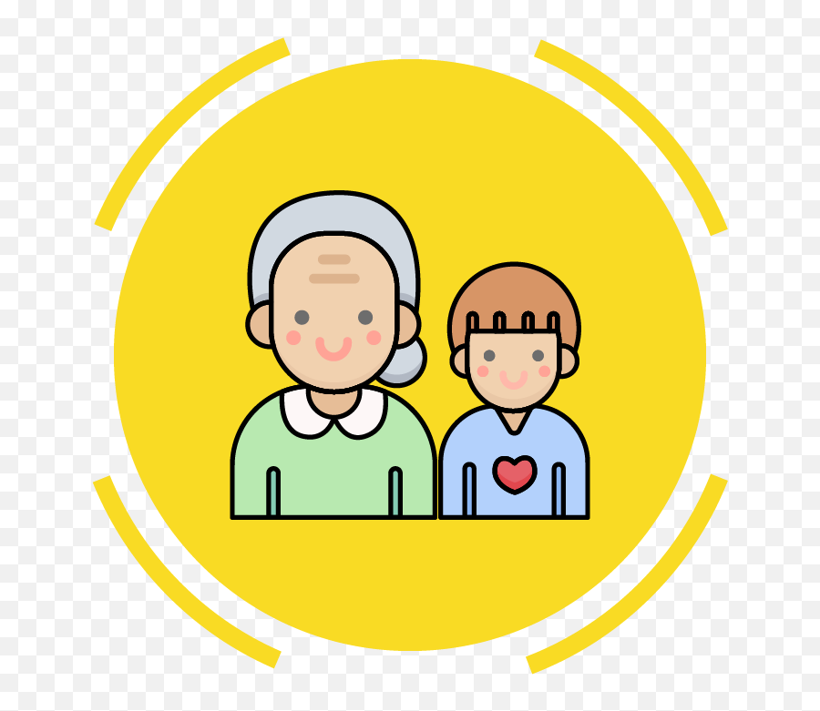 Family Icon Grandmother Boy Grandchild Gráfico Por Emoji,Grandchildren Clipart