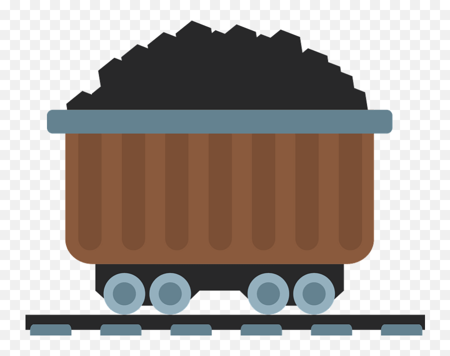 Coal Train Clipart - Goods Wagon Emoji,Train Clipart