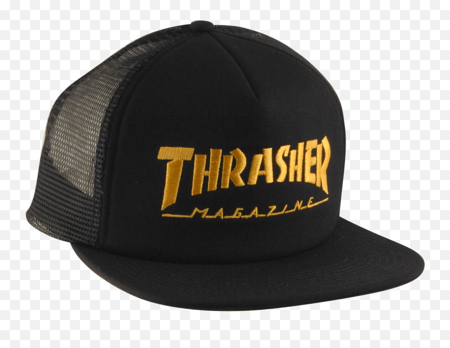 Download Thrasher Logo Embroidered Mesh Skate Hat - Young Thrasher Magazine Emoji,Thrasher Logo