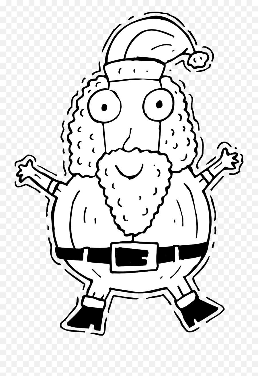 Black And White Pictures Of Santa Claus - Clipart Best Santa Claus Funny Png Emoji,Santa Face Clipart