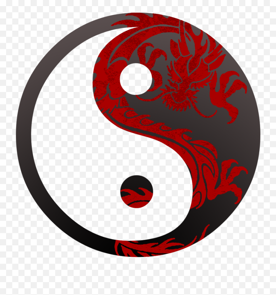 Free Yin Yang Transparent Background - Dragon Ying Yang Sign Emoji,Yin And Yang Png