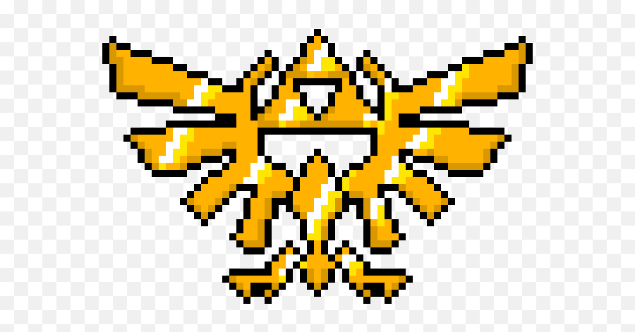 Legend Of Zelda Triforce Pixel Art Hd Emoji,Triforce Png