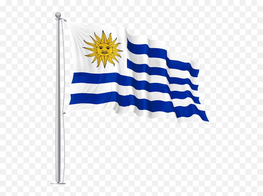 Uruguay Waving Flag Png Image Png Images Uruguay Png - Uruguay Flag Clipart Png Emoji,White Flag Png