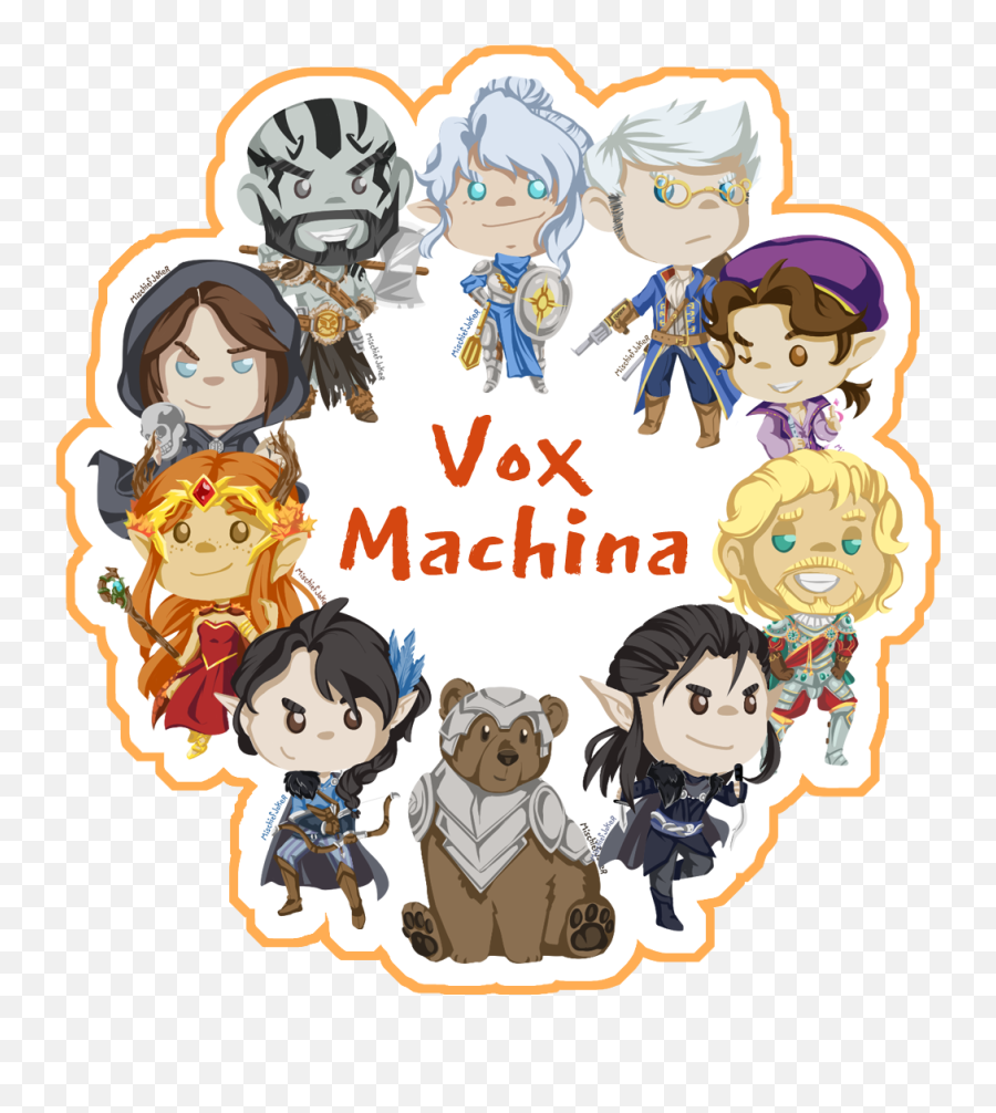 Vox Machina Sticker Set Art Emoji,Vox Machina Logo