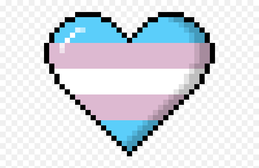Transgender Pride 8bit Pixel Heart Tote - 8 Bit Compass Emoji,Pixel Heart Transparent