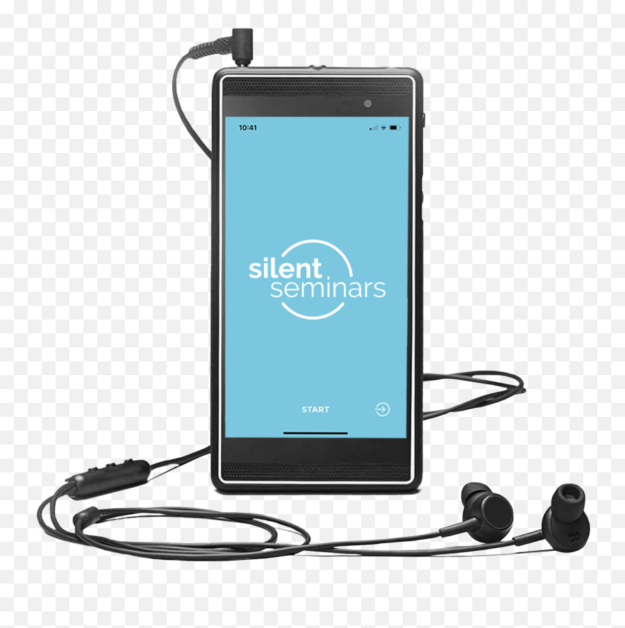 Silent Seminars - Mobile Phone Emoji,Headphones Logo