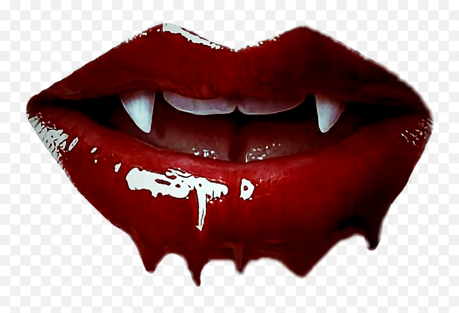Ftevampirefangs Fangs Vampirefangs Vampires Vampire - Transparent Vampire Mouth Png Emoji,Mouth Png