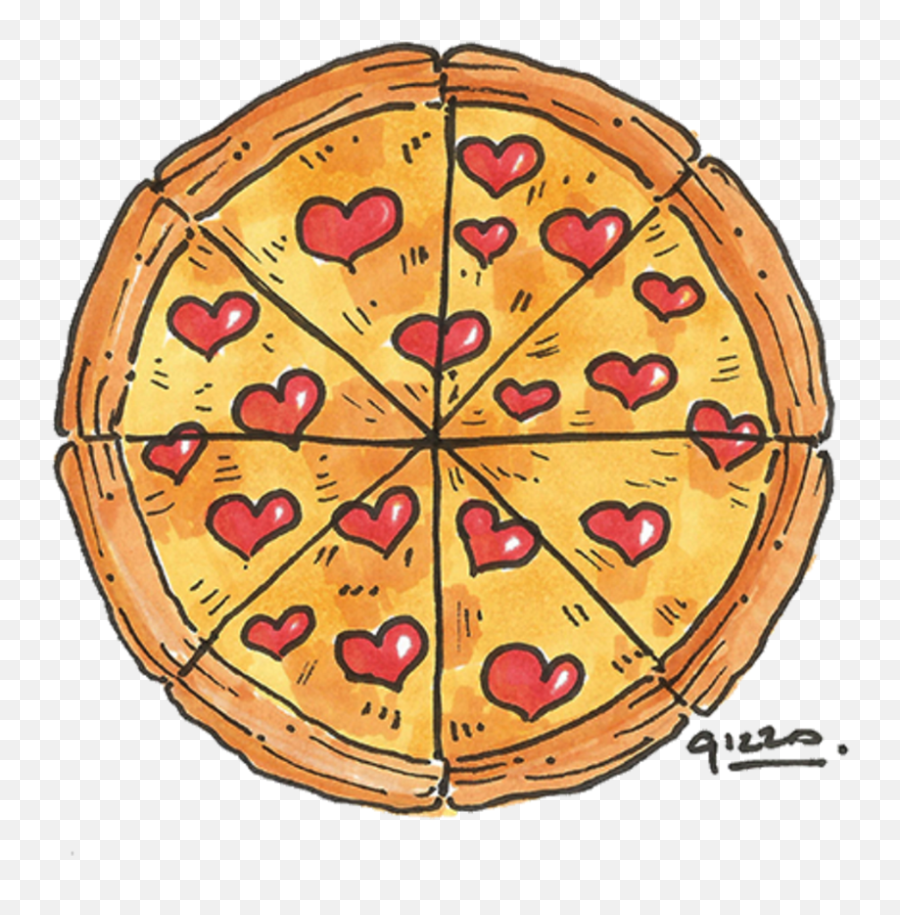 Pizza Clipart Png - Love Illustration For Valentine S On Clipart Pizza Cartoon Emoji,Free Pizza Clipart